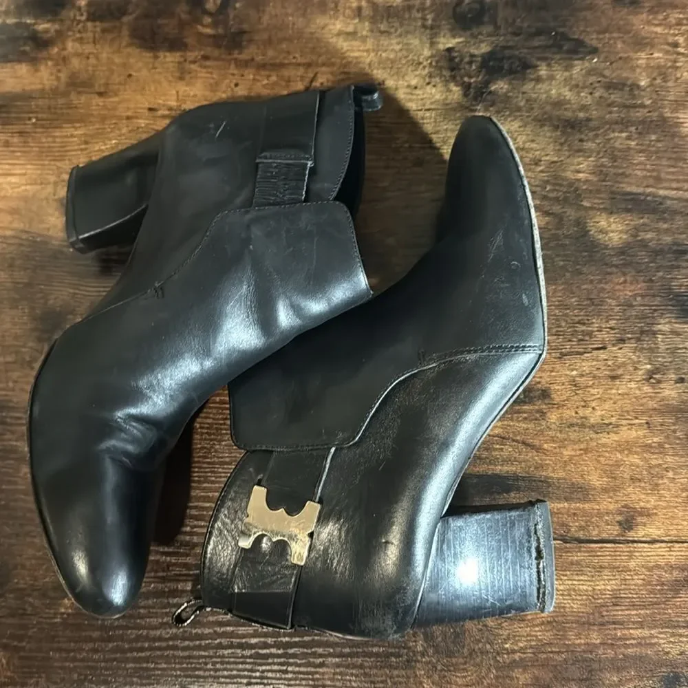 Tory Burch Black‎ heeled booties size 9.5